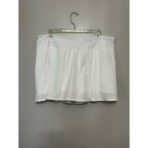 Zella Womens Skort Skirt White Athletic Pull On Mini Zip Pocket Plus XXL New - £20.54 GBP