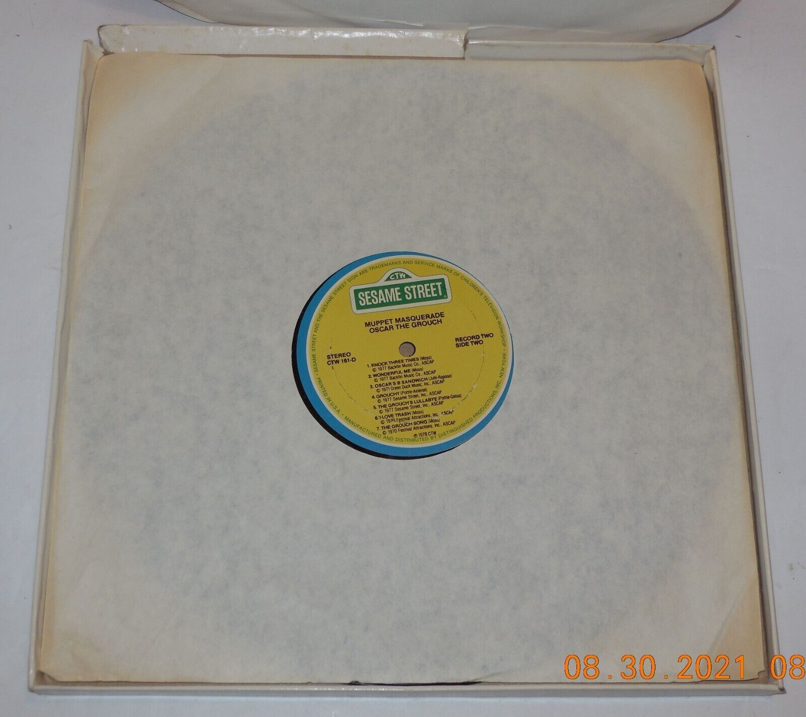 Sesame Street Muppet Masquerade Vinyl 3 Lp Set Record Album CTW 161B OOP RARE Item image 11