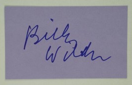 Billy Wilder Signed 3x5 Index Card Filmmaker Witness For The Prosecution - £38.69 GBP