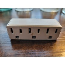 AB-4 - 1 to 3 Outlet Adapter w/Ground (3-prong) - Max 15A White EI24416 - $5.93
