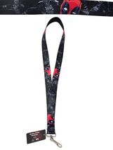 Marvel Deadpool Lanyard Buckle-Down ID Badge Key Holder Black 1" Wide 22... - $7.91