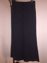 WOMEN&#39;S LULULEMON PANTS WIDE BOTTOMS CHARCOAL TIE WAIST BACK POCKET SZ 4 - £27.60 GBP