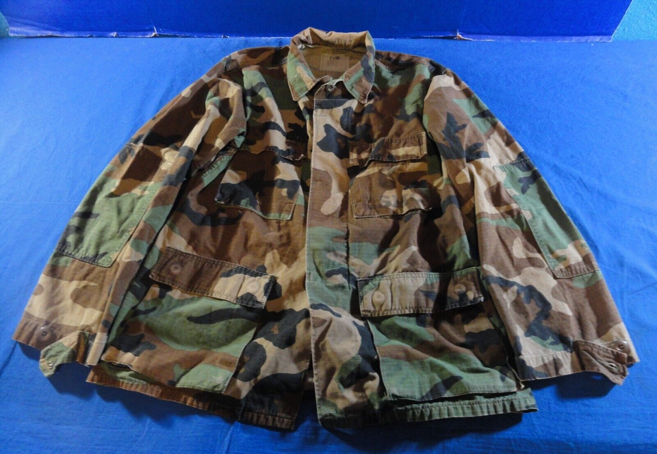 USMC MARINE CORPS COLD WEATHER BDU WOODLAND MILITARY JACKET BLOUSE SMALL... - $23.48