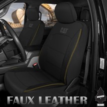 For NISSAN Caterpillar Car Truck Seat Covers for Front Seats Set Faux Leather - £34.70 GBP