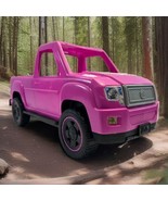 Barbie Hot Pink PickUp Truck 2017 Mattel Model FNY40 Vehicle Camping - $33.65