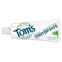 Tom&#39;s of Maine Travel Size Fluoride-Free Fresh Mint Toothpaste, 3 oz. (Packaging - £11.18 GBP