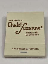 Vintage Matchbook Cover  Chalet Suzanne Restaurant  Lake Wales, Fl gmg  unstruck - £9.70 GBP