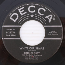 Bing Crosby – White Christmas / God Rest Ye Merry - 1955 45rpm Record 9-23778 - $3.32