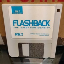 Flashback The Quest For Identity - ONLY DISK 2 IBM 1.44 MB High Density 1993 - £11.20 GBP