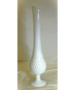 Fenton Hobnail Milk Glass Swung Vase 9 Finger - £70.38 GBP