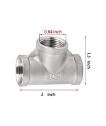 1/2 NPT Female Thread Class 150 Stainless Steel 304 Pipe Fitting Tee - $12.75