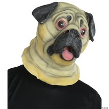 Pug Dog Adult Mask Puppy Adorable Cute Funny Animal Halloween Costume MR... - £39.95 GBP
