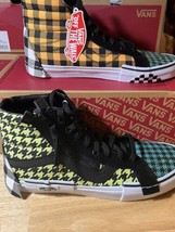 Mens SZ 11 Vans Sk8 Hi &quot;What The Buffalo&quot; Houndstooth Plaid Sneakers  BNIB - £40.15 GBP