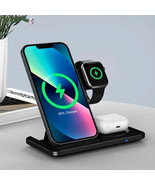 Foldable Fast Charging Station Dock with Wireless Charger Stand Pad for ... - £17.88 GBP