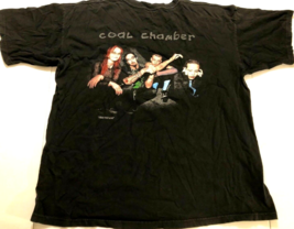 COOL CHAMBER Heavy Metal Rock Vintage Grape 2-Sided Black Tee T-Shirt 1998 L - £256.21 GBP