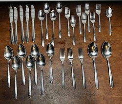 International AMERICAN INS166 Stainless Flatware 29 Pieces -Extra Quality- - £39.97 GBP