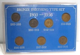 1860-1956 Great Britain/UK Bronze Farthing Type Set AM615 - £15.82 GBP