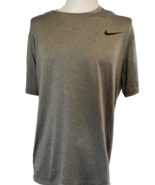 Nike Dark Gray Dry Fit Short Sleeve Crew Neck T Shirt size XL - $19.53 CAD