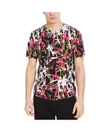 $30 INC Mens Black Printed Short Sleeve Crew Neck Shirt Black Size Small - $9.02