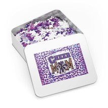 Jigsaw Puzzle in Tin, Cheer Mom, Purple Personalised/Non-Personalised, awd-408 ( - £28.39 GBP+