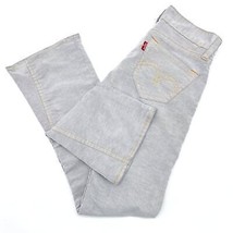 Levi’s Womens Type 1 Tough Boot Corduroy Pants Gray Vintage 2003 Size 7M - £30.54 GBP