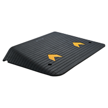 VEVOR Upgraded Rubber Threshold Ramp, 4" Rise Door Ramp with 1 Channel, ... - $83.99