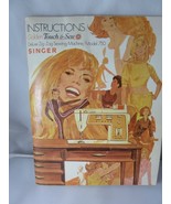 Singer Golden Touch &amp; Sew 750 Sewing Machine Instruction Book Manual - $16.75 CAD