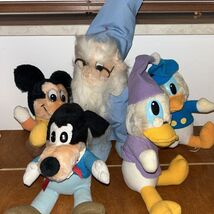 Vintage Disney 80s Mickey Plush Lot Donald, Goofy, Scrooge, Merlin - $38.37