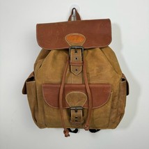 Boxer Brand Utility Leather Backpack Handmade Saddlebag in Bristish Tan - €79,02 EUR