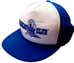Harold&#39;s Club Reno Vintage Trucker Hat Adjustable Blue Snapback Ball Cap - £7.28 GBP