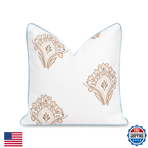 Hofdeco Coastal Indoor Outdoor Throw Pillow Cover 20x20 Weather Resistant - $56.57