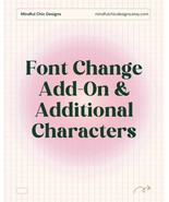 Custom Font Change Add-On | Personalization Upgrade | Choose a Different... - $4.45 CAD