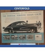 1942 PONTIAC DEALERSHIP BIFOLD MAILER PAMPHLET - VERY GOOD CONDITION - $25.91 CAD