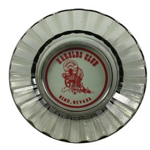 Harolds Club or Bust Casino Ashtray Smoked Glass Vintage Advertising Reno Nevada - $17.48