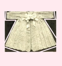 Infant Crocheted Kimono 1. Vintage Crochet Pattern for Baby Sweater PDF ... - $2.50