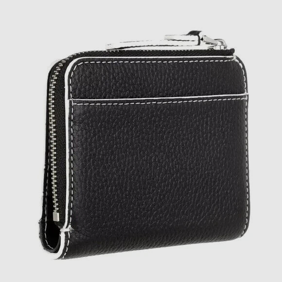New Marc Jacobs Marc Jacobs Compact Bifold Wallet Pebble Leather Cotton / Black Item image 5