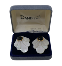Daneque Onyx &amp; Mother of Pearl Shell Earrings - €24,05 EUR