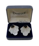 Daneque Onyx &amp; Mother of Pearl Shell Earrings - €23,63 EUR