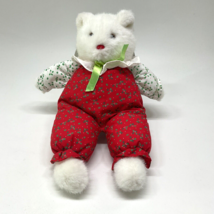 Dakin Christmas Holly Cat Plush Stuffed Animal Holiday Puffs 1990, Puffy... - $34.99