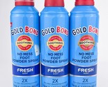 Gold Bond No Mess Foot Powder Spray Fresh Scent WITH TALC Zinc Oxide Lot... - £34.68 GBP
