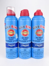 Gold Bond No Mess Foot Powder Spray Fresh Scent WITH TALC Zinc Oxide Lot... - $43.49