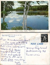 Wisconsin Cable Twin Lakes Beautiful Lake View Posted 1967 VTG Postcard - £7.51 GBP