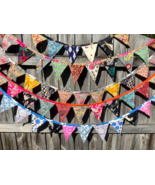 Vintage Colorful Bunting Flags garden Decor Festive bunting banner Party... - £11.78 GBP+