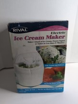 Rival Electric Ice Cream Maker 1 1/2 Qt GC8101 New Frozen Yogurt Or Sorbet - £51.35 GBP