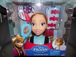 Disney Frozen Anna Styling Head 14 Pieces With Wear &amp; Share Accessories New - £32.53 GBP