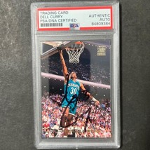 1992-93 Topps Stadium Club #146 Dell Curry Signed Card AUTO PSA/DNA Slabbed Horn - £55.94 GBP