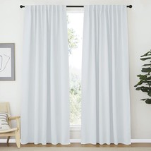 NICETOWN Living Room Darkening Curtain Drapes - (Cloud Grey Color) W70 x L84, - £41.55 GBP
