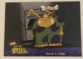 Aaahh Real Monsters Trading Card 1995 #56 Snorch &amp; Zimbo - £1.55 GBP