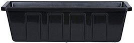 Novelty 2188 02188 Plastic Flower Box Planter, 18-Inch, Black - £23.52 GBP