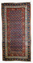 Hand made antique Caucasian Gendje rug 2.9&#39; x 5.8&#39; ( 88cm x 177cm ) 1880s - £2,909.65 GBP